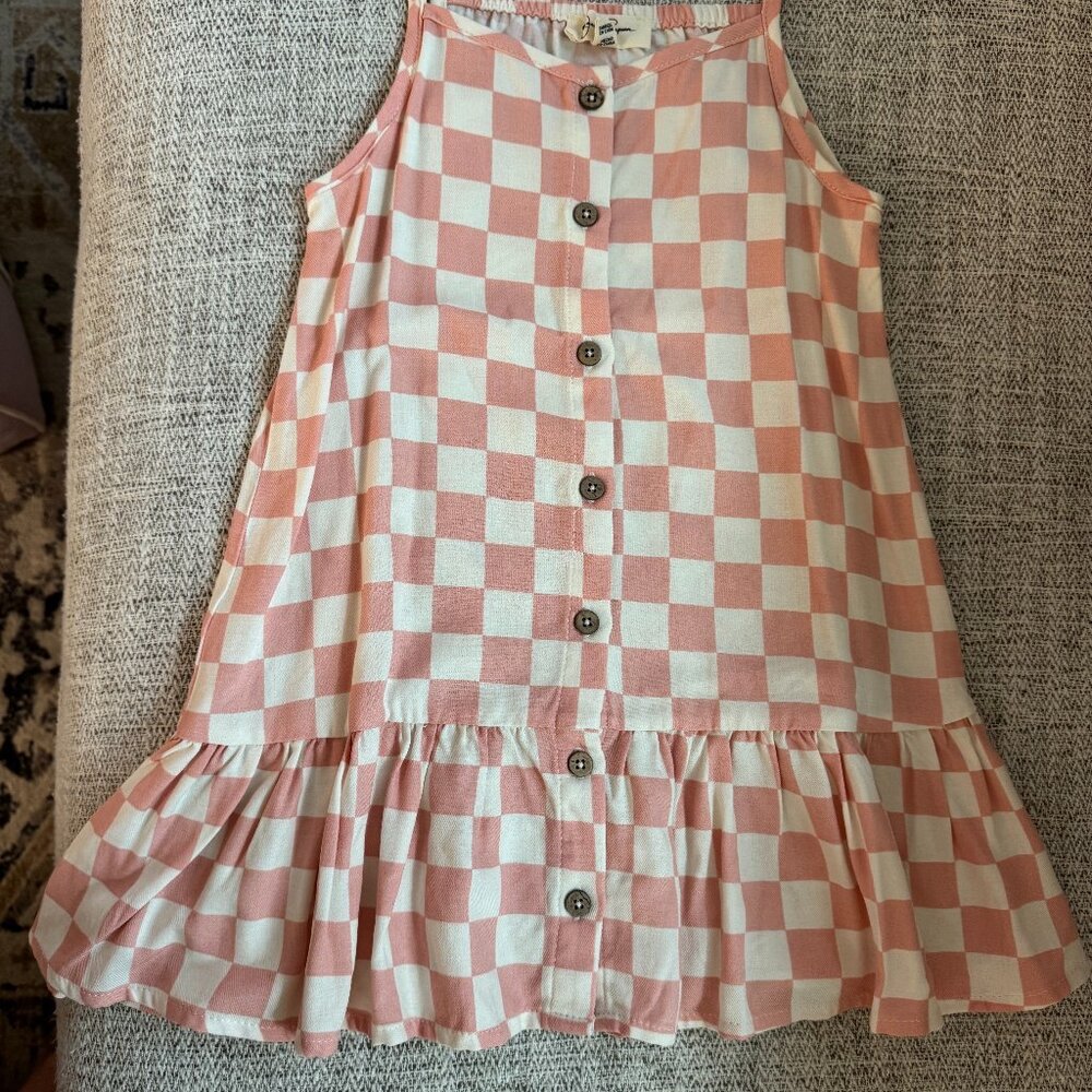 Jessica Simpson Pink & White, Sleeveless 4T Dress